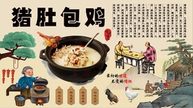 猪肚鸡煲背景墙