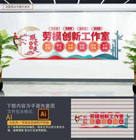 劳模创新工作室文化墙