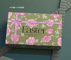 C4D高档礼盒包装设计