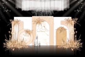 香槟色婚礼效果图