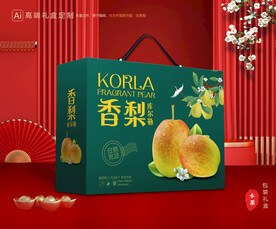 香梨礼盒 梨包装