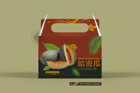 哈密瓜包装 平面图