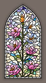 教堂蒂凡尼玻璃拱形艺术图案