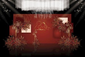 红色婚礼效果图