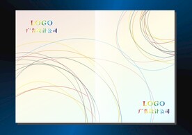 七彩线条 画册封面