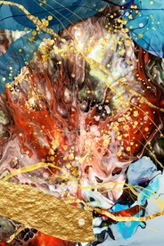 抽象水纹装饰画