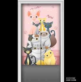 门帘 半帘 布帘