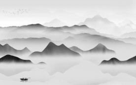 爆款 新传灰色山水 TiF分层