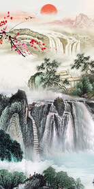 大气 新清晰玄关画 Tif分层