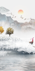 淡雅 新清晰玄关画 TiF分层