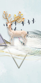 高雅 现代欧式玄关 TIF分层