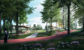 森林步道效果图
