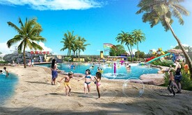 沙滩泳池效果图