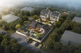 徽派建筑效果图