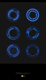 科技感可视化UI圆形圆环