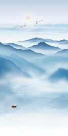山水意境玄关