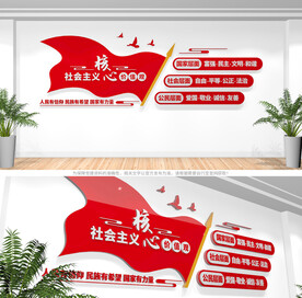 社会主义核心价值观文化墙