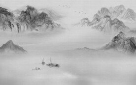 人气 新款灰色山水 TiF分层