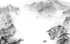 最新 灰色高清山水 TiF分层