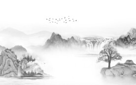 新品 最新灰色山水 TiF分层