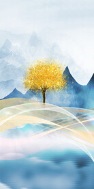 新款 简约新玄关画 Tif分层