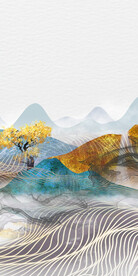 大气 现代新玄关画 TiF分层