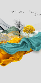 新款 新清晰玄关画 Tif分层