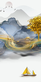 高雅 新清晰玄关画 Tif分层