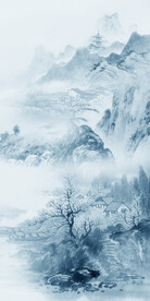 蓝色 高端大气玄关 TIf分层