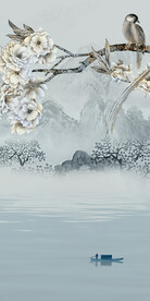 爆款 中式意境玄关 Tif分层