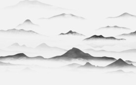 大气 灰色简约山水 TiF分层