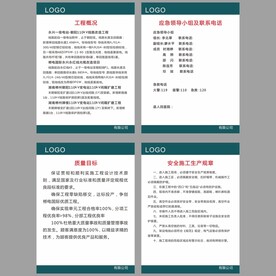 工地制度展板