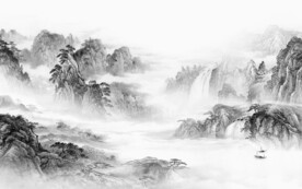 新品 现代简约山水 TiF分层