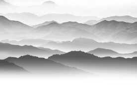 中式 意境灰色山水 TIf分层