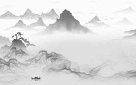 新传 简约灰色山水 TiF分层