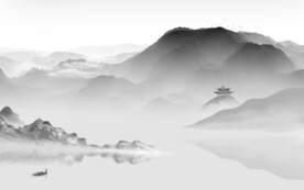 极简 高端高档山水 tif分层