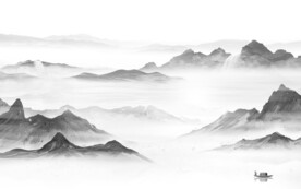 客厅 高端高档山水 tif分层