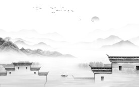 高清 高端高档山水 tif分层