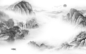 简约 新品高端山水 TIF分层