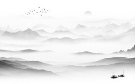 清晰 简约高清山水 TIF分层