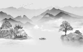 新款 灰色新山水画 TiF分层