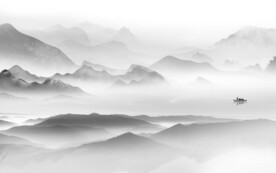 高端 灰色新山水画 TiF分层