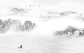 电视 高端灰色山水 TiF分层