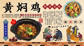 黄焖鸡背景墙