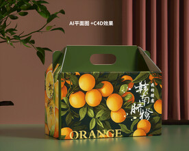 装橙子包装箱 