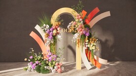 彩色婚礼迎宾区草图大师su模型