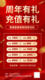 医美充值海报