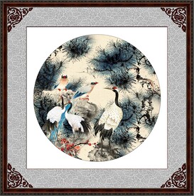 松鹤装饰画