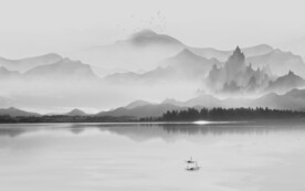 高雅 灰色中式山水 TiF分层