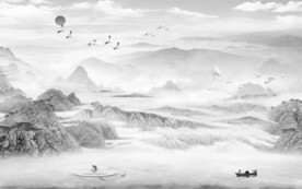 最新 高端灰色山水 TiF分层